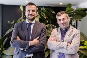 L’ing. Alessandro Fogliani, a sx, con Paolo Dotto, responsabile IT del Gruppo Fogliani