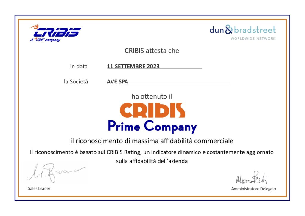 "CRIBIS Prime Company"